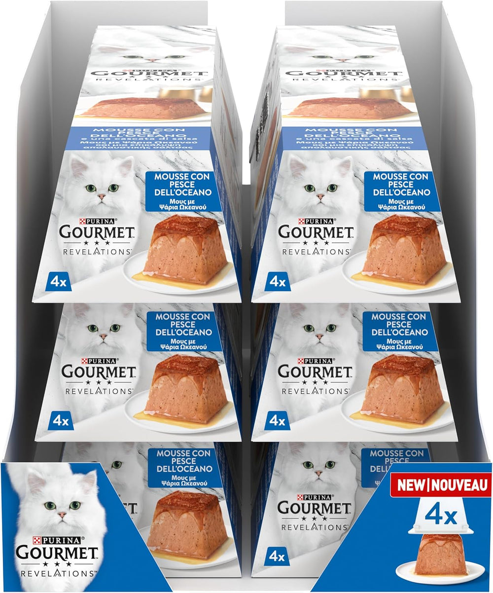 Nourriture humide pour chats Revelations aux poissons de mer, 24 x 57 g