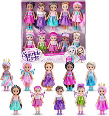 -Poupées-4,7"-Collection Fantasy Little Friend Ensemble de 10