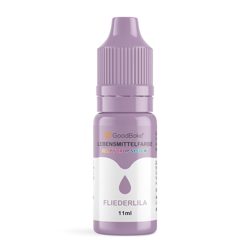 Colorant alimentaire lilas pastel Goodbake (11 ml) - Colorant alimentaire à haute dose - Pour colorer les gâteaux, fondants, crème au beurre, macarons, boissons, slime et bien d'autres articles. 100% végétalien