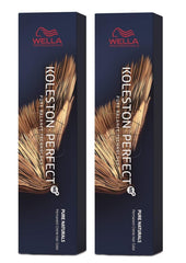 Lot de 2 Wella Koleston Perfect ME+ 5/0 Châtain clair 60 ml Naty Shop Teinture capillaire Titre par défaut