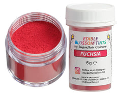 Sugarflair Blossom Tint Dust Fuchsia Colorant alimentaire en poudre – Colorant alimentaire en poudre pour décoration de gâteaux, pâte à sucre, fondant, glaçage, chocolat, crème au beurre, macarons et plus encore – 5 g