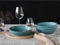 Creatable, 21683, Série Nature Collection Water, Ensemble de cuisson 4 pièces pour 4 personnes, Poke Bowl au Steinzeug, spülmaschinen- und mikrowellengeeignet, Produit de qualité