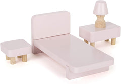 Small Foot 11192 Maison de poupée tournante en bois à 3 étages avec meubles jouets multicolore 37 x 40 x 67 cm Naty Shop Doll Houses