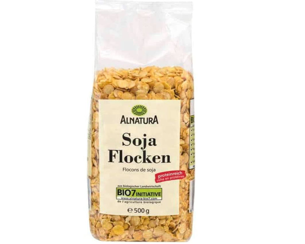 Flocons de soja bio, 500 grammes Cereale Naty Shop