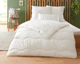 Couette Badenia Trendline Eco Aerelle Blue Duo 135 X 200 Cm, Blanc, certifié Öko-Tex, Produite conformément à la norme de qualité allemande Couettes et couettes Naty Shop 135 X 200 Duo couette d'hiver