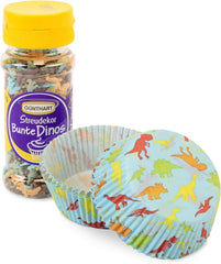 Set Günthart Dino, 55 grammes + 50 caissettes à cupcakes en papier Sprinkles Naty Shop