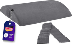 Oreiller orthopédique dorsal/lombaire Traumnacht avec noyau en mousse viscoélastique et housse en micropolaire douce pour la peau, certifié Oeko-Tex, fabriqué selon les normes de qualité allemandes