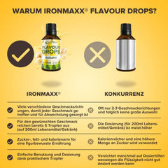 Gouttes aromatisées Ironmaxx - Sans calories et sans sucre, 50 ml Arômes Naty Shop