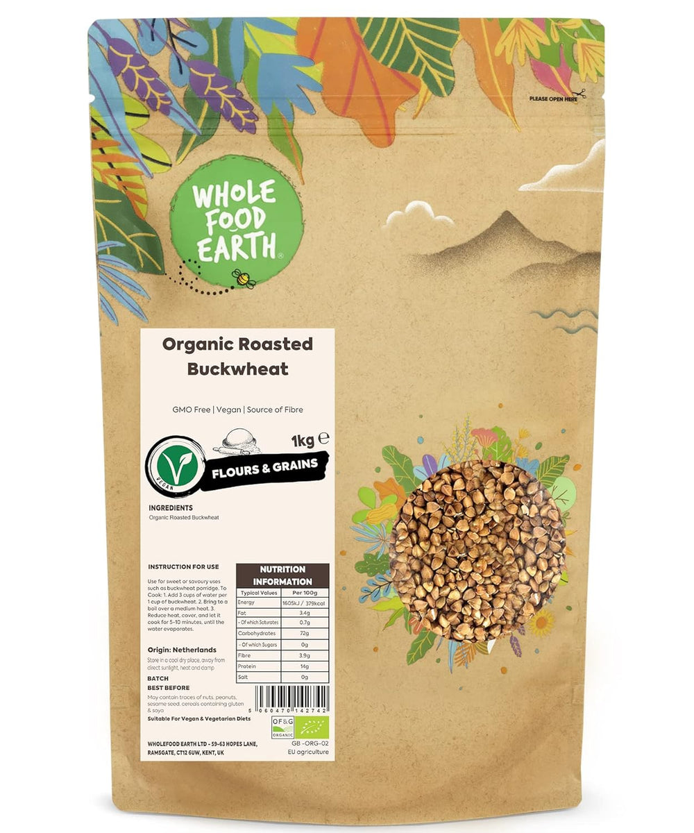 Sarrasin rôti biologique Wholefood Earth, 1 kg