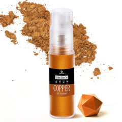 DecoRom, paillettes comestibles, poudre, 10 grammes Glitter Naty Shop Cuivre
