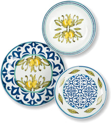 Excelsa Amalfi Tellerservice 18 Stück, Porzellan Naty Shop