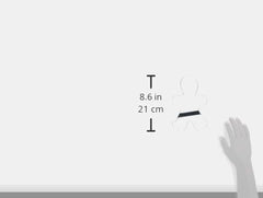 Städter 041332 Boîte à biscuits Bonhomme en pain d'épices, acier inoxydable, argent, 20,5 cm