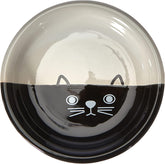 Katzen Keramik Milchschale FACE, Ø14 x 2 cm, 1 pièce