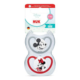 Sucettes NUK Perfect Match Air pour bébés | 6-18 mois | Sucettes orthodontiques qui favorisent la circulation de l'air et préviennent les éruptions cutanées causées par la salive | 95 % d'acceptation par les bébés** | Disney Minnie Souris | Paquet de 2