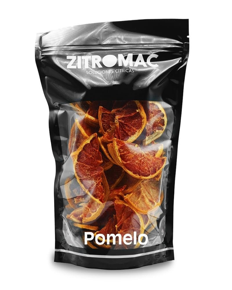 Pamplemousse séché pour cocktails 160gr - Fruits secs sans sucre pour cocktails, décorations, confiseries, Noël, boissons - Tranches séchées 100% naturelles sans additifs Produits déshydratés Naty Shop Titre par défaut