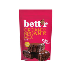 Bettr Organic Brownie Mix - Brownies biologiques, végétaliens et sans gluten au riche goût de cacao, 6 x 400 grammes Kitchen Naty Shop