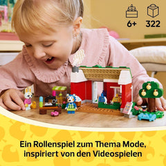 LEGO Animal Crossing Tailoring Sisters Ensemble de construction de jeu de rôle créatif, cadeau pour les filles, les garçons et les fans de jeux vidéo à partir de 6 ans, Ensemble de jeu d'aventure 77055 Ensembles de construction Besuche den LEGO-Store