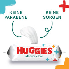 Huggies Lingettes humides pour bébé General Clean Corps entier Discreet Fresh 10 x 56 lingettes Boîte mensuelle