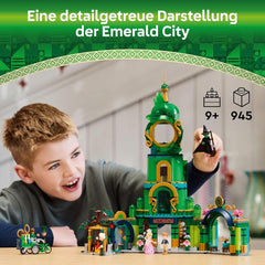 Jouet tour LEGO Wicked Welcome to Emerald City, mini-poupées Glinda et Elphaba, cadeau pour les cinéphiles et les filles et garçons à partir de 9 ans qui aiment les maisons de poupées 75684 Jeux de construction Besuche den LEGO-Store