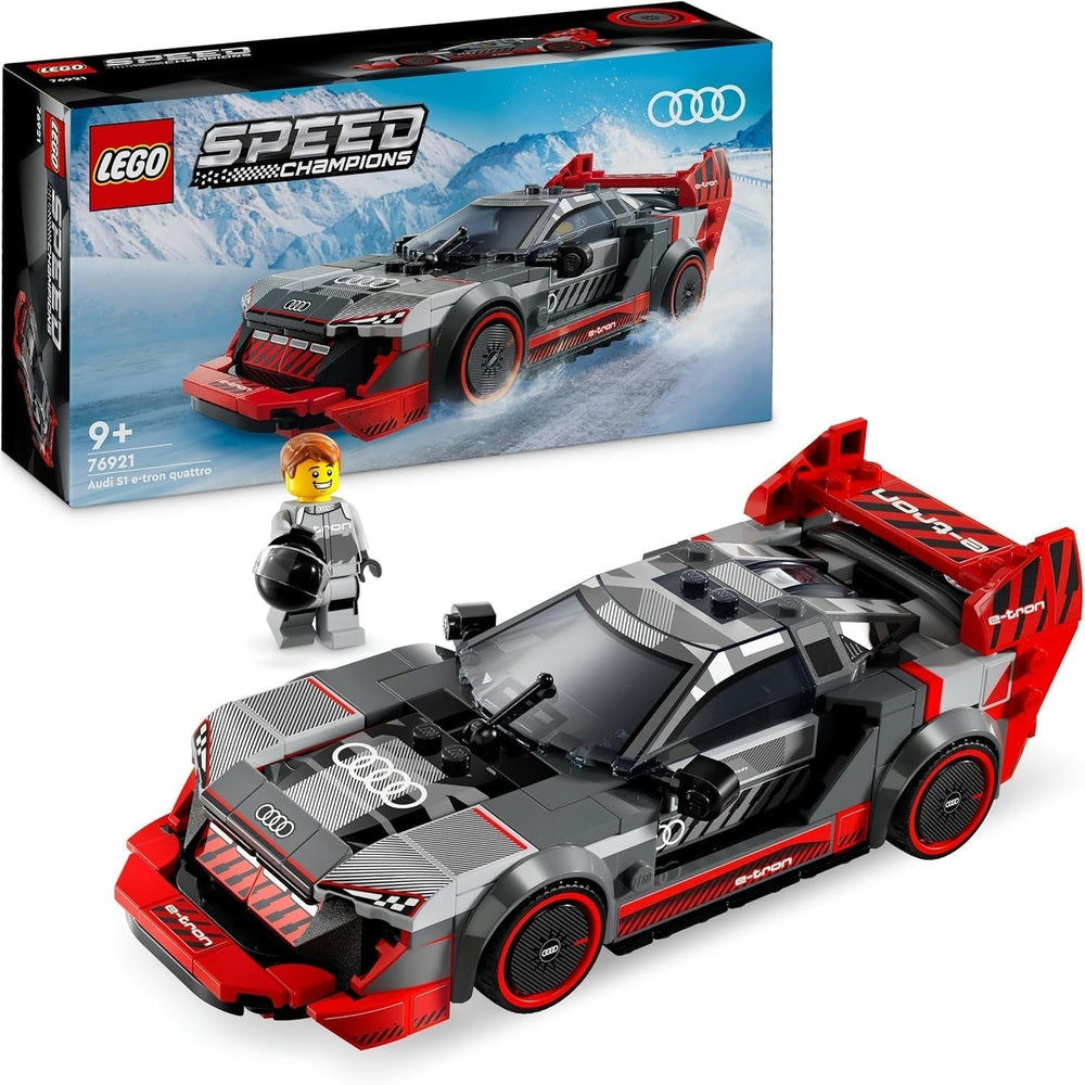 LEGO Speed Champions Audi S1 E-Tron Quattro Ensemble de voiture de course avec jouets de voiture à construire, jouer et exposer, modèle de voiture pour enfants, cadeau pour garçons et filles de 9 ans 76921 Ensembles de construction Besuche den LEGO-Store Single