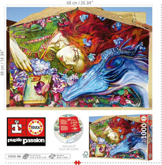 Educa - Puzzle de 1000 pièces pour adultes | Sant Jordi, Lily Brick. Dimensions : 68 X 48 cm. Comprend de la colle pour puzzle Fixpuzzle. Depuis 14 ans (19926) Puzzle Naty Shop