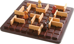 Gigamic, Quoridor Mini, jeu familial, jeu en bois, 2-4 joueurs, à partir de 8 ans, 15 minutes, allemand, multilingue, multicolore, coloré