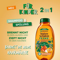 Garnier Shampoing pour enfants, pour cheveux sensibles et faciles à coiffer, aux fleurs d'abricot et de coton Garnier Douche et bain