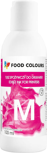 Encre comestible pour imprimantes, colorants alimentaires MAGENTA 100ML, impression comestible, impression sur papier gaufrette, décoration de gâteaux, complément