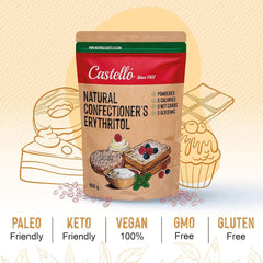 Érythritol naturel - Sucre glace | 10G = 7G de sucre, 850 grammes Édulcorants Naty Shop