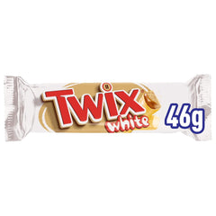 Barres de chocolat blanc Twix | Caramel, Biscuits, Chocolat Blanc | Paquet multiple de chocolat | 5 barres (5 x 46g) (Pack de 4)