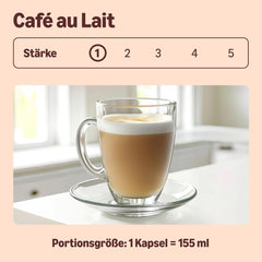par Amazon Café au Lait Dolce Gusto capsules de café compatibles, 48 capsules (3 Packungen mit je 16 Stück)