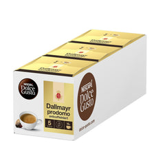 NESCAFÉ DOLCE GUSTO DALLMAYR prodomo entcoffeiniert Kaffeekapseln 3er Pack (3 x 16 Kapseln)