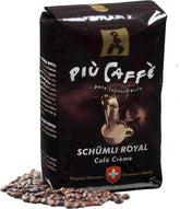 Café Crème Café-bohnen, würzig, kräftig, intensiv et gehaltvoll, Arabica et Robusta, Schweizer Trommelröstung, ganze Bohnen für Volllautomaten Schümli Royal 1 kg