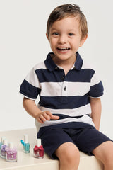 Snails 516202 Top Coat Confetti Blue Vernis à ongles pour bébé, à base d'eau, lavable, sûr, végétalien