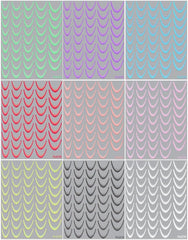 9 couleurs autocollants pour ongles français autocollants pour ongles français auto-adhésif feuille d'ongle ongles français autocollants dégradés pointe française autocollants pour ongles nail art autocollants de conception d'ongle accessoires pour ongles