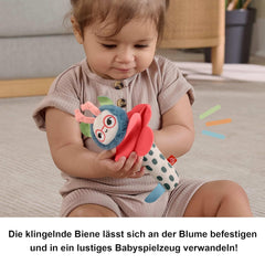 Jouet pour bébé Fisher-Price Planet Friends Jouet en peluche sensoriel 2 en 1 cloche et abeille en ensemble de deux pièces pour les nouveau-nés jusqu'à 3 mois, HYR56 Baby Toys Naty Shop