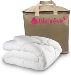 Blanrève - Plapuma Aerelle Blue - Foarte moale - pufoasă și confortabilă - Pat single - Eco Responsabil - Fibra de confort se simte bine, 140 X 200 Cm Plapumi si pilote Naty Shop Alb 140 X 200 Cm