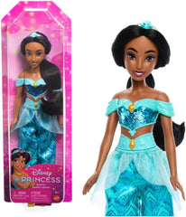 Mattel Disney Princess Toy Jasmine Poupée articulée avec vêtements et accessoires étincelants Cadeau inspiré du film Disney pour enfants HLW12
