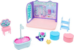 Gabby's Dollhouse Deluxe Room, salle pour chat, meubles et 2 boîtes surprises avec accessoires thématiques, convient aux 3 ans et plus