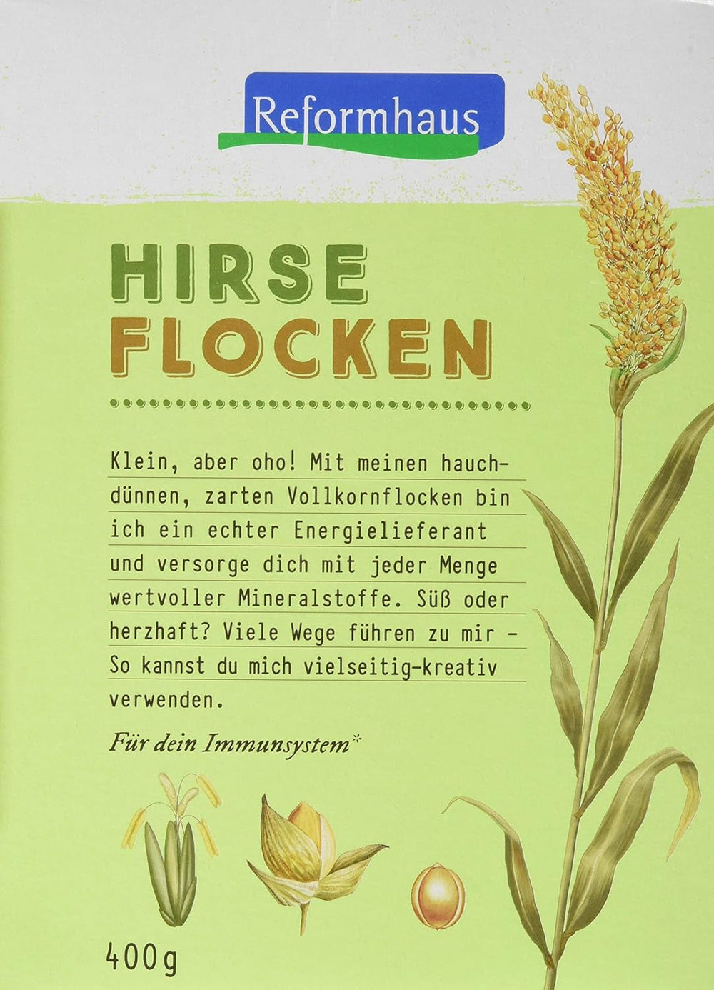 Hirse-Flocken Bio, Pack 6Er (6 X 400 G) Céréales Naty Shop Titre par défaut