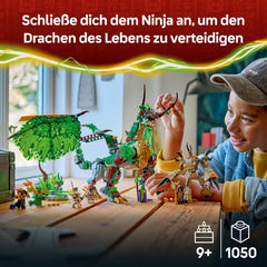 LEGO NINJAGO Der Drache des Lebens - Ninja Spielzeug mit Drachenfigur, Mini Monster Mech, 8 Minifiguren und Schwertern - Kreatives Geschenk für Jungen und Mädchen ab 8 Jahren und Fans - 71859