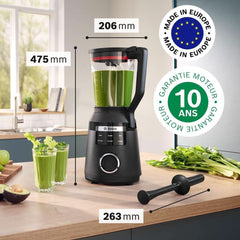 Batteur sur socle Vitapower, Série 6, 1 800 W, 6 programmes, Prospeed Klingen, Tritan™-Krug, Schwarz, MMB6652B Cuisine Naty Shop