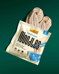 LEE KUM KEE Knife Cut Noodles - Nouilles asiatiques coupées au couteau avec une texture ferme et savoureuse, idéales pour les plats au wok et les soupes, semi-sèches, deux portions par paquet, 6 x 180 g multipack