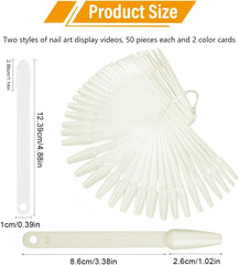 100 outils de nail art, pochoirs de nail art, tête ronde transparente et outils de ballet de couleur naturelle, livrés avec 2 autocollants numériques à paillettes 1-100