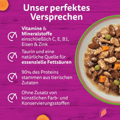 WHISKAS TASTY MIX Nassfutter en Sauce pour Katzen 40 x 85g Chef's Choice