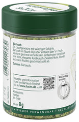 Fuchs Gewürze - Bärlauch geschnitten - würzige Schärfe für Quark-Dips, Frischkäse oder Risotto - ingrédients naturels - 8 g dans une dose variable, recyclable