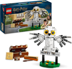 LEGO Harry Potter Hedwig im Ligusterweg 4 Set mit Spielzeug-Eule für Kinder, baubare Tier-Figur mit Hogwarts-Koffer, kleines Geschenk für Jungs, Mädchen und alle Fans ab 7 Jahren 76425