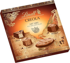 Lindt - Praline Creola, 15 bonbons au chocolat en 4 délicieux assortiments, sans alcool, 165 grammes Bonbons au chocolat Naty Shop