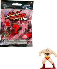 Jada Toys Street Fighter Figure (1X Mystery Figure in Blind Pack) - Figurine de collection Nano détaillée (4 cm), 1 des 13 figurines Street Fighter en métal pour les fans et les collectionneurs âgés de 3 ans et plus, figurines Wave 1 Naty Shop