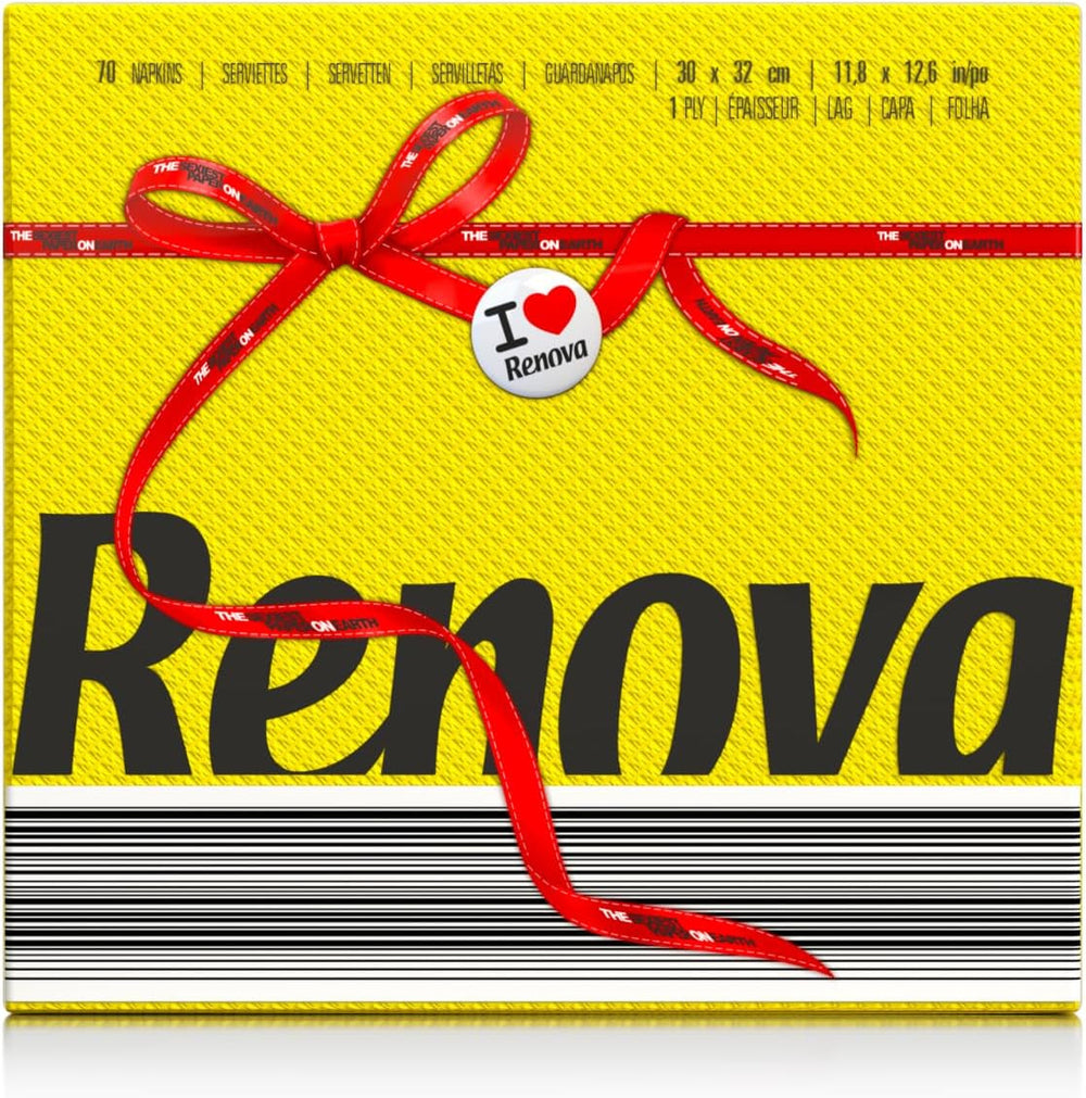 Serviettes en papier Renova, 70 pièces, 128 Go